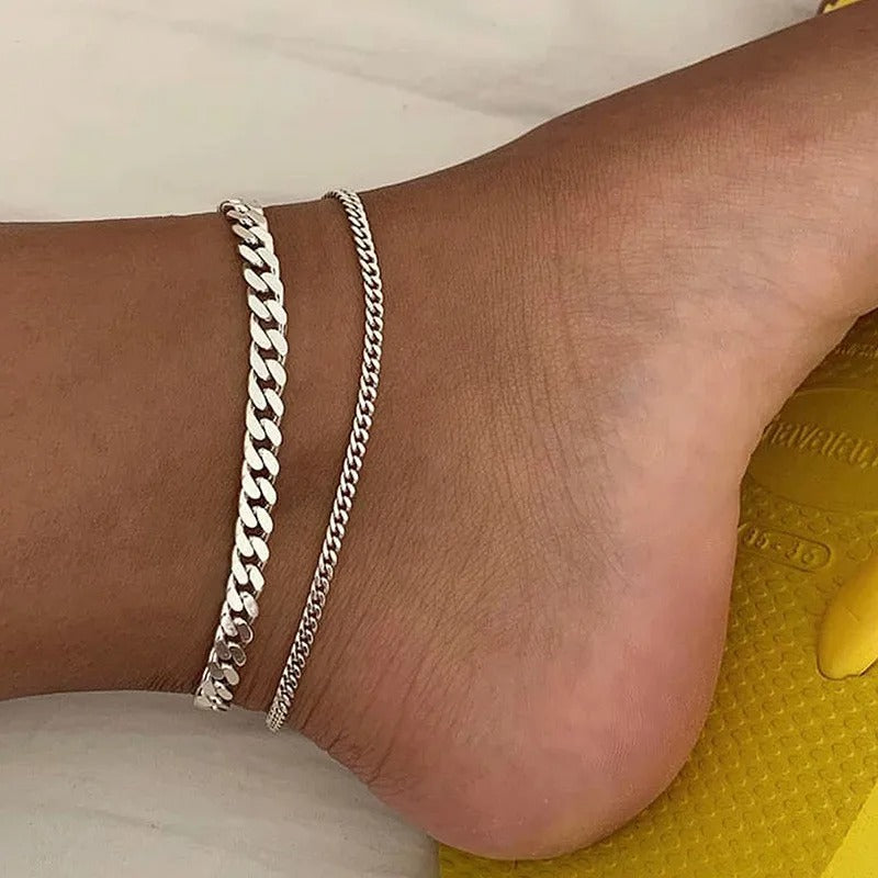 The Thick & Thin Anklet Set — photo 2