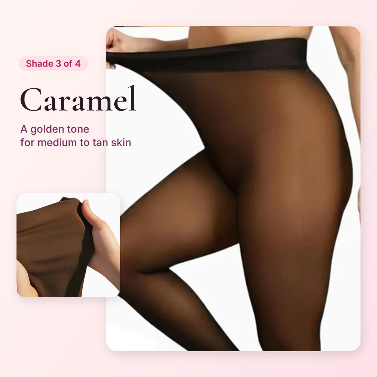 This Fleece Tights in Caramel