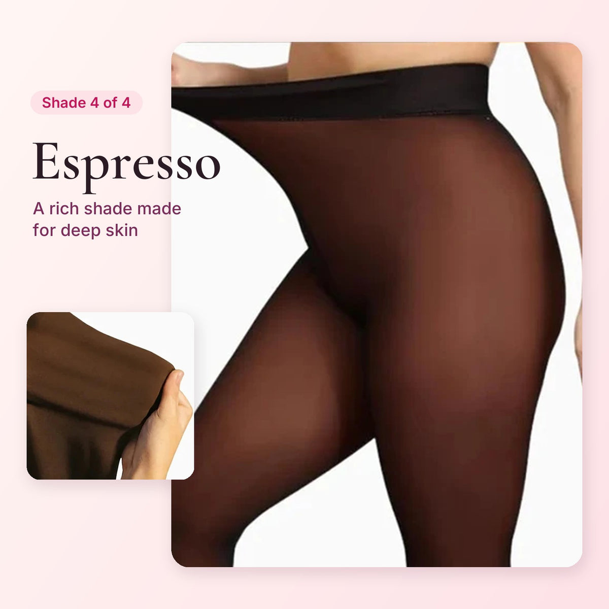 This Fleece Tights in Espresso