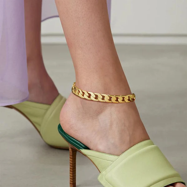 The Chunky Link Anklet Set — photo 4